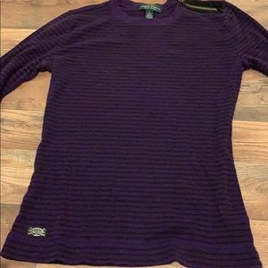 Ralph Lauren Purple/Black Striped Shirt